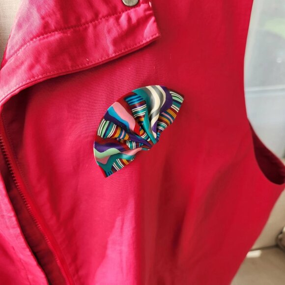 Eileen Fisher Vest Jacket Sleeveless Womens 3X Preppy Fuchsia pink - Picture 3 of 6